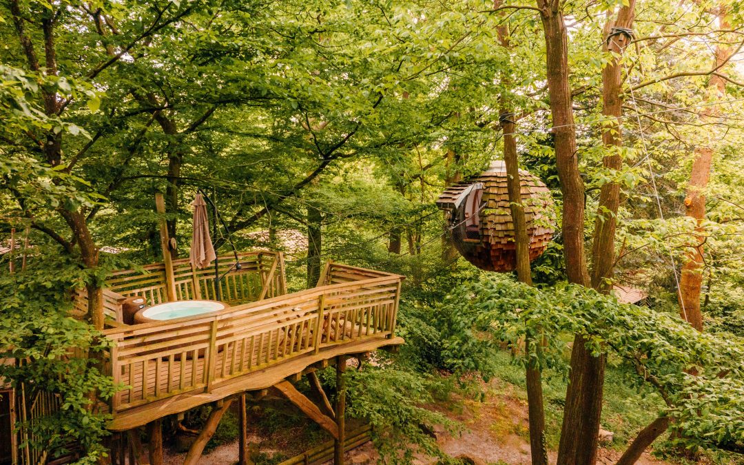 Liefdesnest met bubbelbad “Cocoon Plume”