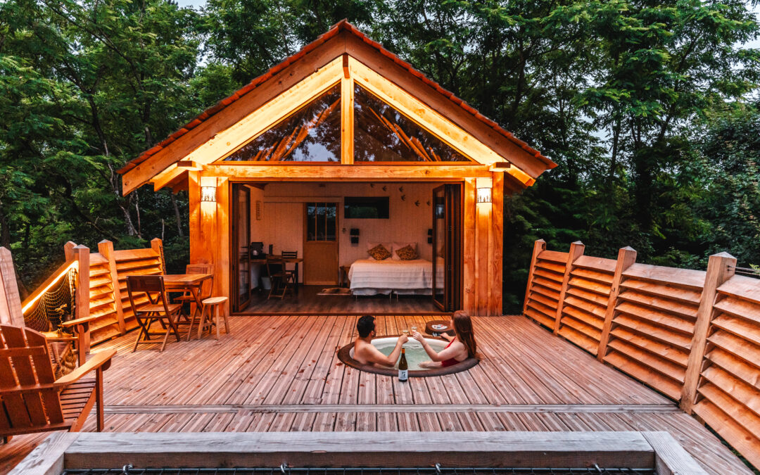 5 of the best cabins with hot tubes near Paris