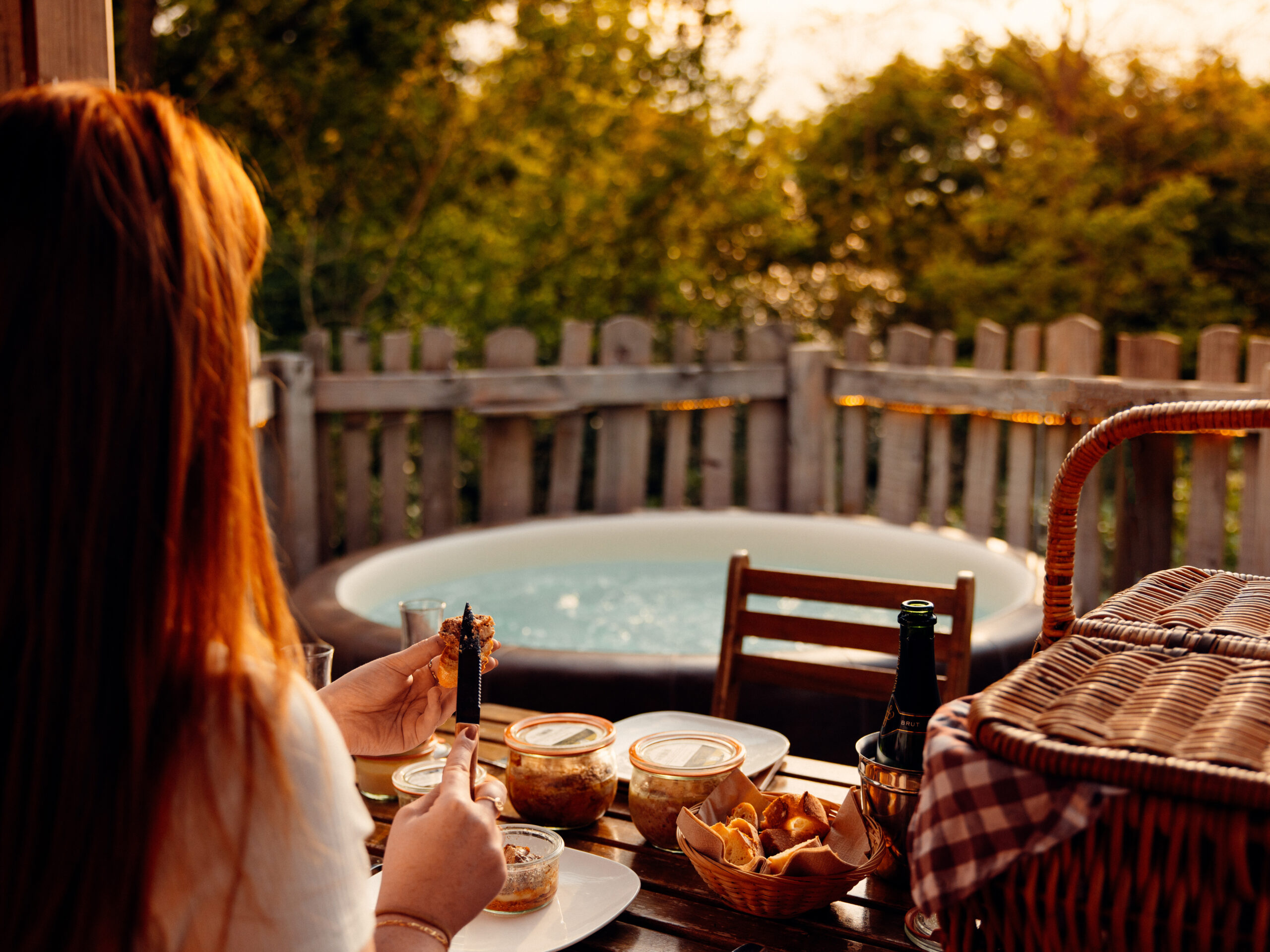 Apéritif et jacuzzi