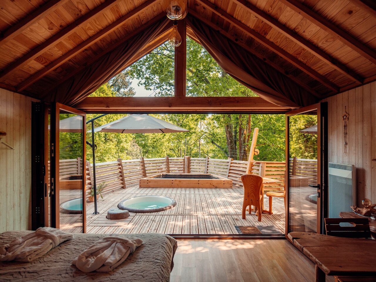 Vue panoramique de la cabane des Rêves