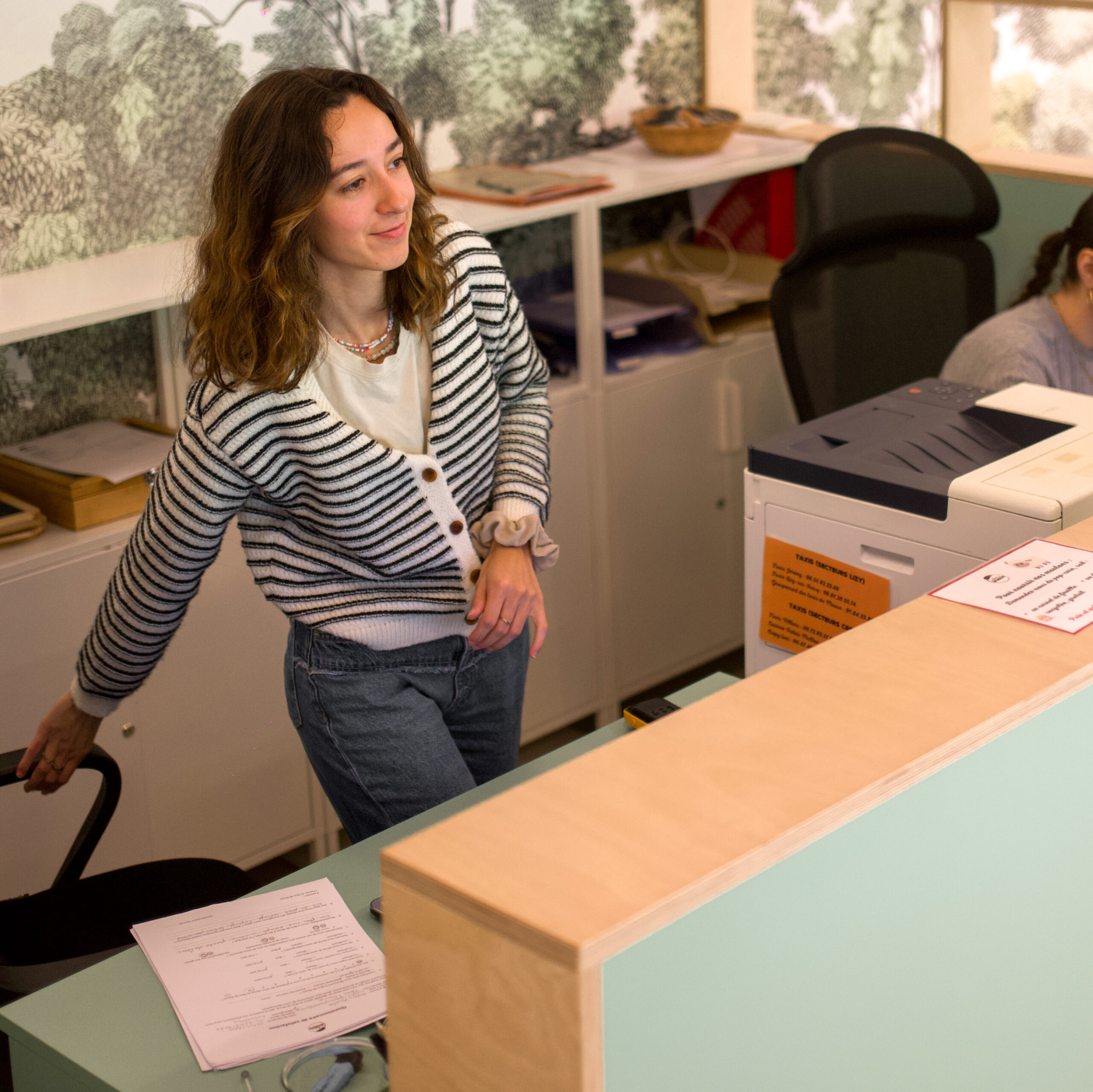 Comptoir réception Bois de Rosoy